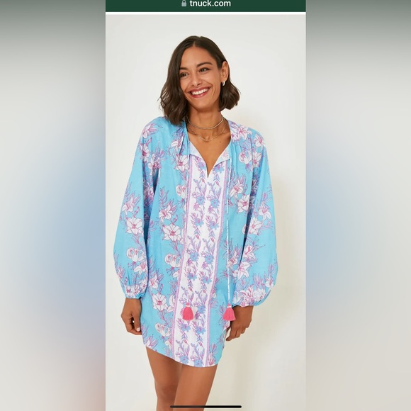 Very cute dress from Tuckernuck size xl blue and pink - Picture 4 of 4